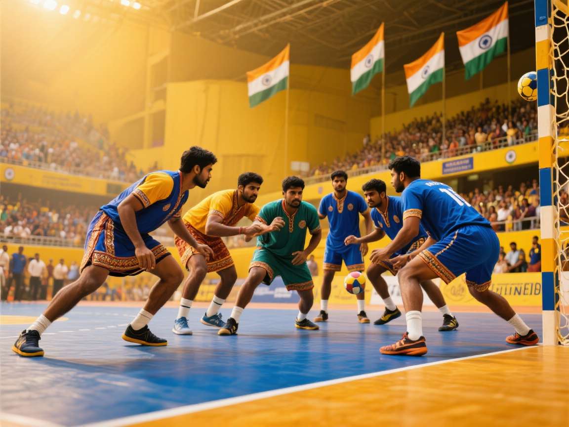 Handball Legends India Strategies Handball Legends India strategy illustration showing player positions